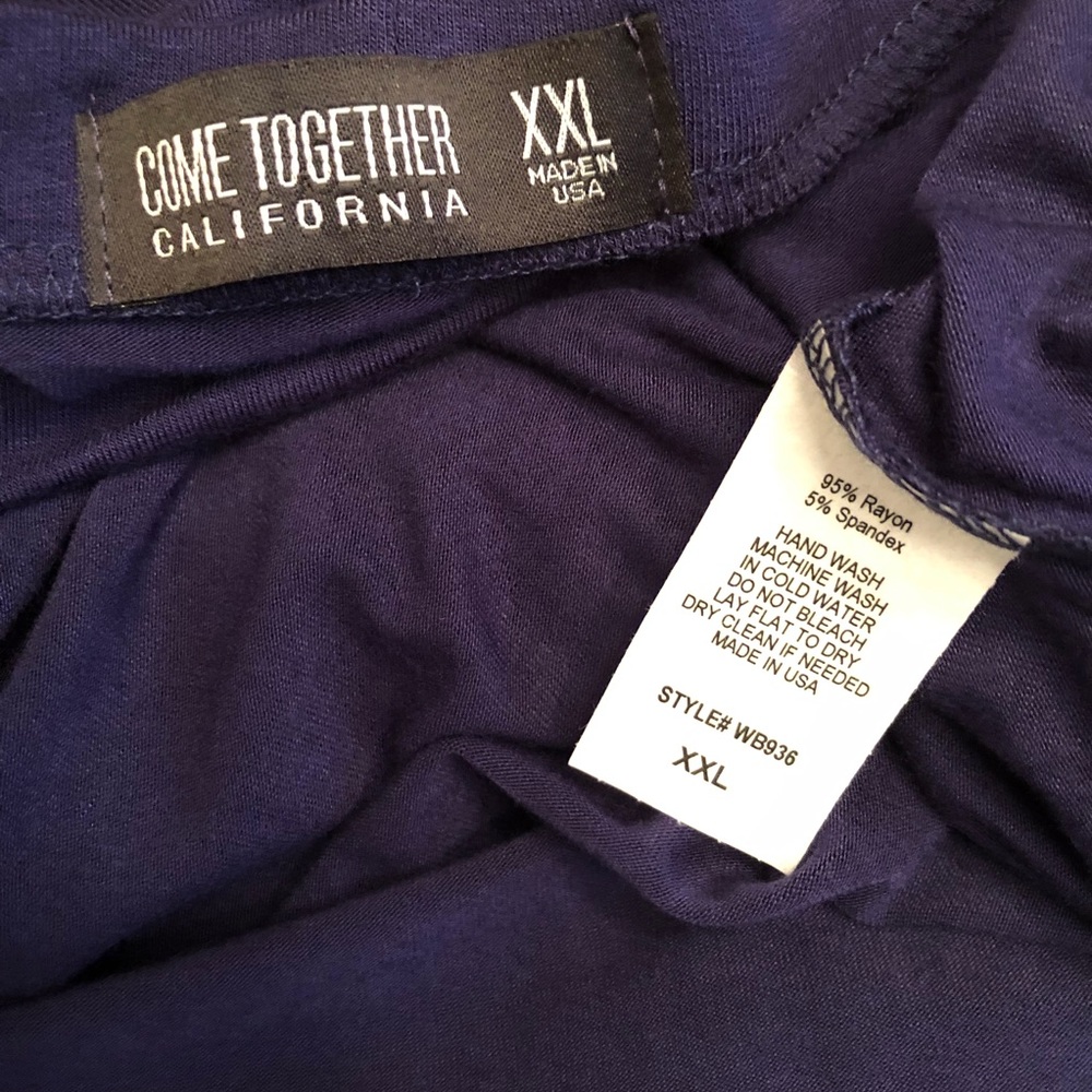 Come Together California Navy Wrap Style Skirt - Picture 7 of 7